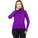 Balıkçı Yaka Basic Kazak Mor