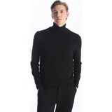 Balıkçı Yaka Uzun Kollu Erkek Triko Kazak (W5) - Black - 2XL