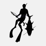 Balıkçılık Dalış Mızrak Ağırlık Şnorkel Araba Sticker