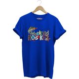 Balıkçılık Wekeend Hooker Yazı Baskılı Balık ve Olta Takımı Desenli %100 Pamuk Regular Fit T-Shirt - 2XL - Mavi