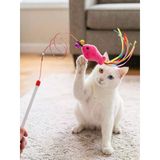 Balıklı Kedi Oyun Oltası Balıklı Kuyruklu Dikkat Çekici 90 Cm -Eğlenceli Olta