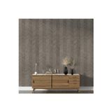 Balıksırtı Desenli Duvar Kağıdı 100-2 (Vizon) | Wallert Olivia, Kağıt Taban Taban + Vinil Kaplama - 16.5 m²