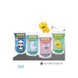 BALIM ÖRGÜ EVİ Keçe Arkadaşlar DIY Keçeden Dikişli Oyuncak Yapım Kiti – Panda, Alpaka, Koala, Aslan