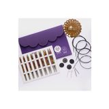 Balım Örgü Evi Knitpro Symfonie Deluxe Değiştirilebilir Misinalı Ahşap Şiş Seti+Balım Örgü Evi Şiş Ölçer Hediyeli