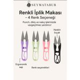 BALIM ÖRGÜ EVİ Renkli İplik Makası Mor Punch dikiş nakış kanaviçe