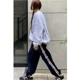 BALİNA Mavi Coquette Tech Side Stripe Paraşüt Unisex Eşofman Altı