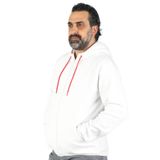 Balins Erkek Kapüşonlu Polar Beyaz S