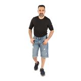 Balins Erkek Yırtıklı Kapri Mavi - 30