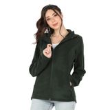 Balins Kadın Balıkçı Fermuarlı Sweatshirt Yeşil - XXL