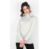 Balins Kadın Balıkçı Yaka Muline Triko - XS - Gri