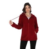 Balins Kadın Kapüşonlu Bordo Sweatshirt Bordo M