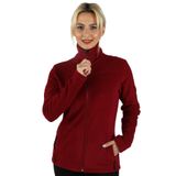 Balins Kadın Kol Fermuarlı Sweatshirt Bordo XXL