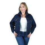 Balins Kadın Şardonlu Kot Ceket Koyu MAvi XL