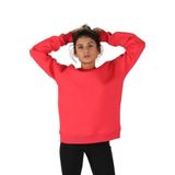 Balins Kadın Sıfır Yaka Baskılı Sweatshirt Nar S