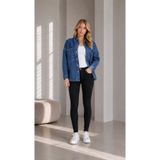 BALİNS Oversize Kadın Jean Ceket Koyu Mavi