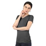 Balins Süprem Kısa Kollu Antrasit Kadın T-shirt