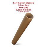 Balkan 1 Adet Silindir Kutu Karton Rulo Gönderi Poster Afiş Harita Tüpü Masura 5 Cm X 50 Cm