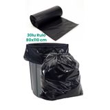 Balkan 30lu sarım rulo siyah Battal boy çöp poşeti atık torbası 80x110cm 950gr