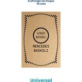 Balkan Ambalaj Kraft 120G Kalın Ms Oto Paspas Kağıdı 35x50 cm Kahverengi 50 Parça Özellikli