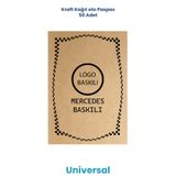 BALKAN AMBALAJ Kraft 120g Kalın MS Oto Paspas Kağıdı 50 Adet 35x50cm
