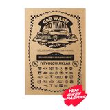 Balkan Ambalaj Kraft 120Gr 100 Adet Oto Dikey Paspas Kağıdı - 35X50cm - Kalın Kağıt Baskılı