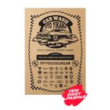 Balkan Ambalaj Kraft 120Gr 250 Adet Oto Dikey Paspas Kağıdı - 35X50cm - Kalın Kağıt Baskılı