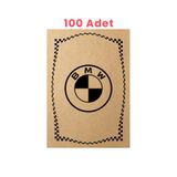 Balkan Ambalaj Kraft 120Gr Bmw Oto Paspas Kağıdı 100 Adet - 35X50cm - Kalın Kağıt Baskılı