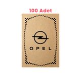 Balkan Ambalaj Kraft 120Gr Opel Oto Paspas Kağıdı 100 Adet - 35X50cm - Kalın Kağıt Baskılı