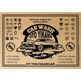 Balkan Ambalaj Kraft 120GR Oto Paspas Kağıdı 50 Adet - 35X50CM - Kalın Kağıt - Kahverengi