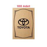 Balkan Ambalaj Kraft 120Gr Toyota Oto Paspas Kağıdı 100 Adet - 35X50cm - Kalın Kağıt Baskılı