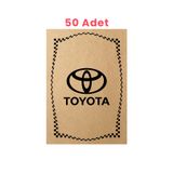 Balkan Ambalaj Kraft 120Gr Toyota Oto Paspas Kağıdı 50 Adet - 35X50cm - Kalın Kağıt Baskılı