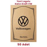 Balkan Ambalaj Kraft 120Gr Volkswagen Oto Paspas Kağıdı 50 Adet - 35X50cm - Kalın Kağıt Baskılı