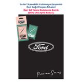 BALKAN AMBALAJ Suya Dayanıklı Ford Oto Paspas Kağıdı Siyah 50 Adet - 35x50cm ve Zafira Oto Ayna Kokusu