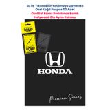 BALKAN AMBALAJ Suya Dayanıklı Honda Oto Paspas Kağıdı Siyah 50 Adet - 35x50cm ve Holywood Oto Ayna Kokusu