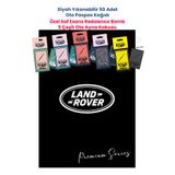 BALKAN AMBALAJ Suya Dayanıklı Land Rover Oto Paspas Kağıdı Siyah 50 Adet - 35x50cm 5 Çeşit Ayna Kokusu