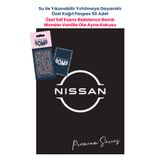 BALKAN AMBALAJ Suya Dayanıklı Nissan Oto Paspas Kağıdı Siyah 50 Adet - 35x50cm ve Wonder Vanilla Oto Ayna Kokusu