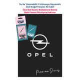 BALKAN AMBALAJ Suya Dayanıklı Opel Oto Paspas Kağıdı Siyah 50 Adet -35x50cm ve Rain Forest Oto Ayna Kokusu