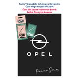 BALKAN AMBALAJ Suya Dayanıklı Opel Oto Paspas Kağıdı Siyah 50 Adet - 35x50cm ve Zafira Oto Ayna Kokusu