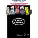 Balkan Ambalaj Suya Dayanıklı Oto Logolu Oto Paspas Kağıdı Siyah 50 Adet - 35X50CM 5 Çeşit Ayna Kokusu - Land Rover - Siyah - Gümüş