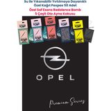 Balkan Ambalaj Suya Dayanıklı Oto Logolu Oto Paspas Kağıdı Siyah 50 Adet - 35X50CM 5 Çeşit Ayna Kokusu - Opel - Siyah - Gümüş