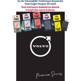 Balkan Ambalaj Suya Dayanıklı Oto Logolu Oto Paspas Kağıdı Siyah 50 Adet - 35X50CM 5 Çeşit Ayna Kokusu - Volvo - Siyah - Gümüş