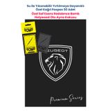 BALKAN AMBALAJ Suya Dayanıklı Peugeot Oto Paspas Kağıdı Siyah 50 Adet - 35x50cm ve Holywood Oto Ayna Kokusu