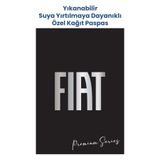 Balkan Ambalaj Suya Dayanıklı Yıkanabilir Fiat Oto Paspas Kağıdı Siyah Gümüş Baskı 50 Adet - 35X50cm - Kalın