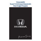 Balkan Ambalaj Suya Dayanıklı Yıkanabilir Honda Oto Paspas Kağıdı Siyah Gümüş Baskı 50 Adet - 35X50cm - Kalın