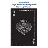 Balkan Ambalaj Suya Dayanıklı Yıkanabilir Maça As Oto Paspas Kağıdı Siyah Gümüş Baskı 50 Adet - 35X50cm - Kalın
