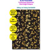 Balkan Ambalaj Suya Dayanıklı Yıkanır Kağıt Rolyef Desen Oto Paspas Kağıdı Siyah Altın Baskı 50 Adet 35X50CM Kalın