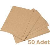 Balkan Kraft Oto Paspas Kağıdı 50 Adet - 35X50CM - 120G Kalın Karton Baskısız Boş - Kahverengi