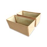 Balkan Room 2'li Bej Çekmece Içi Düzenleyici Organizer Set - Çok Amaçlı Dolap Içi Kutu Seti ( 28*13*13 )