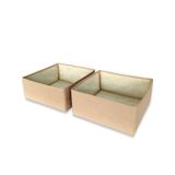 Balkan Room 2'li Bej Çekmece Içi Düzenleyici Organizer Set - Çok Amaçlı Dolap Içi Kutu Seti ( 28*28*13CM )