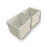 Balkan Room 2'li Beyaz Çekmece Içi Düzenleyici Organizer Set - Çok Amaçlı Dolap Içi Kutu Seti ( 13*13*13 )